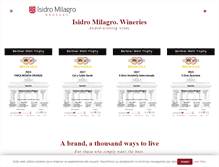 Tablet Screenshot of bodegasisidromilagro.com